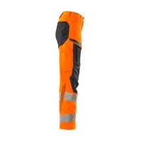 Mascot ACCELERATE SAFE Hose mit Knietaschen 19078-511 Orange/Schwarzblau 76C34 275 g/m²