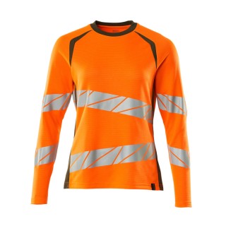 Mascot ACCELERATE SAFE T-Shirt, Langarm 19091-771 Orange/Moosgrün 2XL 150 g/m²