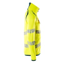 Mascot ACCELERATE SAFE Fleecepullover mit Reißverschluss 19103-315 Gelb/Dunkelpetroleum 2XL 260 g/m²