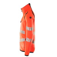 Mascot ACCELERATE SAFE Fleecepullover mit Reißverschluss 19103-315 Rot/Schwarzblau 2XL 260 g/m²