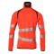 Mascot ACCELERATE SAFE Fleecepullover mit Reißverschluss 19103-315 Rot/Dunkelanthrazit 2XL 260 g/m²