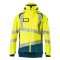 Mascot ACCELERATE SAFE Hard Shell Jacke 19301-231 Gelb/Dunkelpetroleum 2XL 210 g/m²