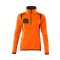 Mascot ACCELERATE SAFE Fleecepullover mit kurzem Reißverschluss 19353-316 Orange/Dunkelanthrazit 2XL 260 g/m²