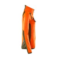 Mascot ACCELERATE SAFE Fleecepullover mit kurzem Reißverschluss 19353-316 Orange/Moosgrün 2XL 260 g/m²