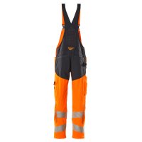 Mascot ACCELERATE SAFE Latzhose mit Knietaschen 19569-236 Orange/Schwarzblau 76C46 215 g/m²