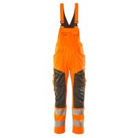 Mascot ACCELERATE SAFE Latzhose mit Knietaschen 19569-236 Orange/Dunkelanthrazit 76C46 215 g/m²