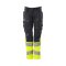 Mascot ACCELERATE SAFE Damen Hose mit Knietaschen 19678-236 Marineblau/Gelb 76C34 215 g/m²