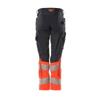 Mascot ACCELERATE SAFE Damen Hose mit Knietaschen 19678-236 Marineblau/Rot 76C34 215 g/m²