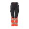 Mascot ACCELERATE SAFE Damen Hose mit Knietaschen 19678-236 Marineblau/Rot 76C34 215 g/m²