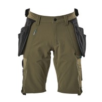 Mascot ADVANCED Shorts mit Hängetaschen 17149-311 Grün C42 235 g/m²