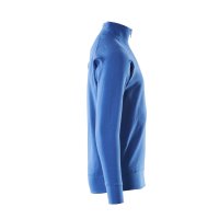 Mascot CROSSOVER Sweatshirt mit kurzem Reißverschluss 50611-971 Azurblau 2XL 290 g/m²