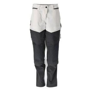 Mascot CUSTOMIZED Damen Hose mit Knietaschen 22078-605 Weiß/Anthrazitgrau 76C34 180 g/m²