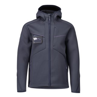 Mascot CUSTOMIZED Softshell Jacke mit Kapuze 22086-662 Schwarzblau 2XL 470 g/m²