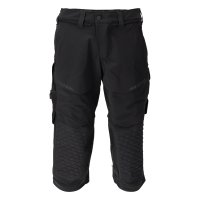 Mascot CUSTOMIZED Dreiviertel-Hose mit Knietaschen 22249-605 Schwarz C44 180 g/m²