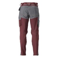 Mascot CUSTOMIZED Hose mit Knietaschen 22379-311 Bordeaux/Anthrazitgrau 76C44 235 g/m²