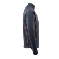 Mascot HARDWEAR Strickpullover mit kurzem Reißverschluss 50149-951 Schwarzblau 2XL 300 g/m²