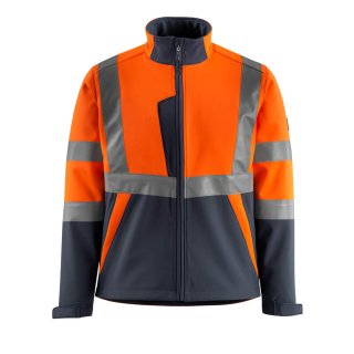 Mascot SAFE LIGHT Softshell Jacke 15902-253 Orange/Schwarzblau 2XL 280 g/m²