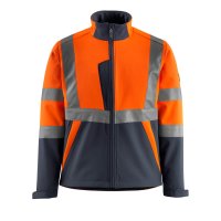 Mascot SAFE LIGHT Softshell Jacke 15902-253 Orange/Schwarzblau 2XL 280 g/m²