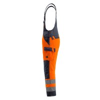 Mascot SAFE LIGHT Latzhose mit Knietaschen 15969-948 Orange/Schwarzblau 76C46 250 g/m²