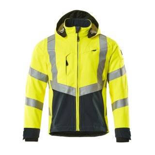 Mascot SAFE SUPREME Softshell Jacke 15502-246 Gelb/Schwarzblau 2XL 360 g/m²