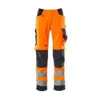 Mascot SAFE SUPREME Hose mit Knietaschen 15579-860 Orange/Schwarzblau 76C46 290 g/m²