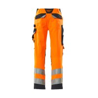 Mascot SAFE SUPREME Hose mit Knietaschen 15579-860 Orange/Schwarzblau 76C46 290 g/m²