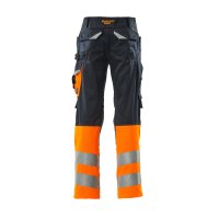 Mascot SAFE SUPREME Hose mit Knietaschen 15679-860 Schwarzblau/Orange 76C46 290 g/m²