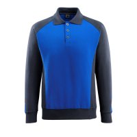 Mascot UNIQUE Polo-Sweatshirt 50610-962 Blau 2XL 310 g/m²