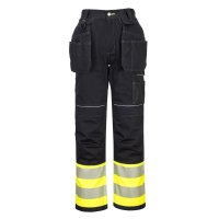 Portwest PW3 Warnschutz- Bundhose mit Holstertaschen...