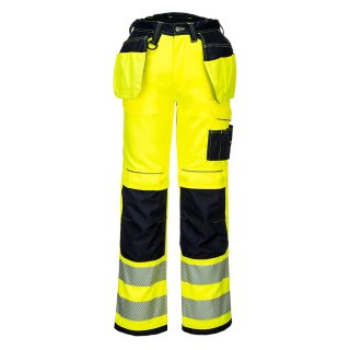 Portwest PW306 Warnschutz Stretch-Bundhose mit Holstertaschen