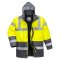 Portwest Warnschutz Kontrast Winter Verkehrsjacke Gelb/Grau XXXL