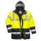 Portwest Warnschutz Kontrast Winter Verkehrsjacke Gelb/Schwarz XXXL