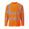 Portwest Warnschutz Cotton Comfort T-Shirt langarm Orange L