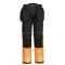 Portwest PW3 Warnschutz- Bundhose mit Holstertaschen Klasse 1 Orange/Schwarz 28