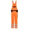 Portwest PW2 Warnschutz- Latzhose Orange/Schwarz L