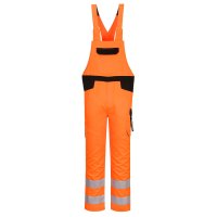 Portwest PW2 Warnschutz- Latzhose Orange/Schwarz M