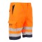 Portwest Leichte Warnschutz Mischgewebe-Shorts Orange/Blau L