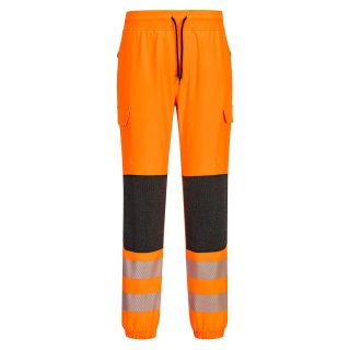 Portwest PW3 Warnschutz Flexi Jogger Orange/Schwarz L