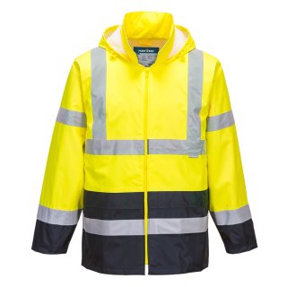 Portwest Klassische Kontrast Warnschutz-Regenjacke