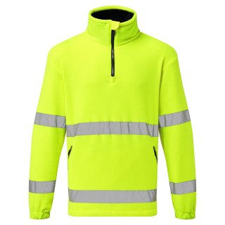 Portwest Warnschutz 1/2 Zip Fleece Gelb L