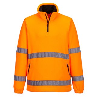 Portwest Warnschutz 1/2 Zip Fleece Orange L