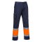 Portwest Warnschutz Kontrast Service Bundhose Klasse 1 Orange/Blau L