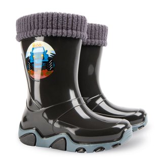 STORMER LUX Kinder-Gummistiefel Grafit 20/21