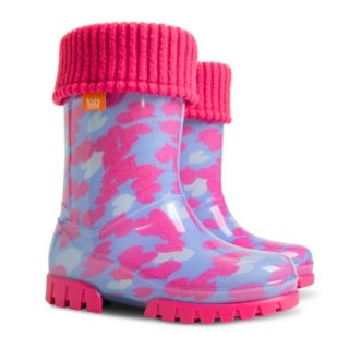 TWISTER LUX PRINT Kinder-Gummistiefel Herzen-Motiv 20/21