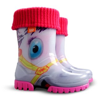 TWISTER LUX PRINT Kinder-Gummistiefel Pony-Motiv 20/21