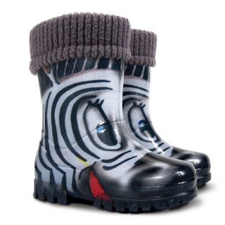 TWISTER LUX PRINT Kinder-Gummistiefel Zebra-Motiv 20/21