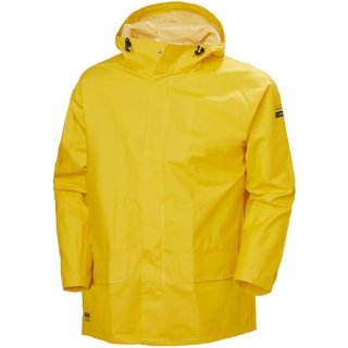 helly hansen wasserdichte herren jacke in gelb von vorne