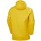 helly hansen wasserdichte herren jacke in gelb von hinten