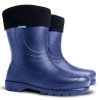 leichte gefütterte gummistiefel aus eva in blau