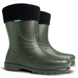 leichte gefütterte gummistiefel aus eva in grün